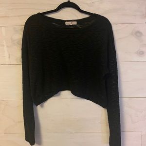 Black cropped sweater